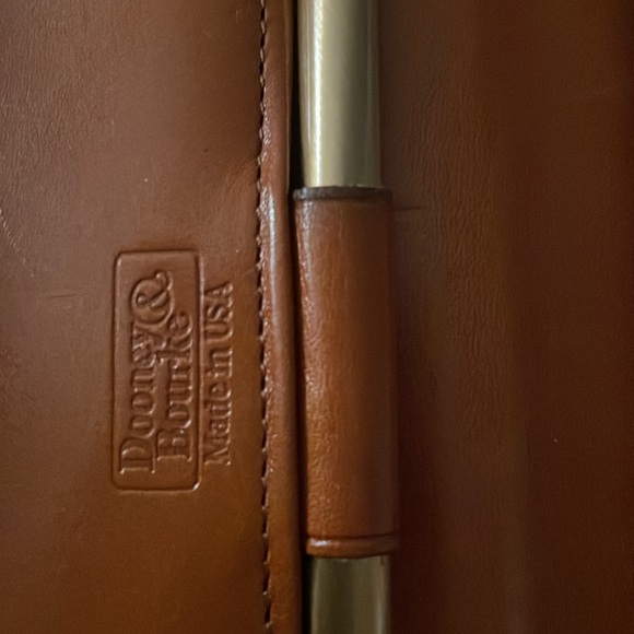 Dooney & Bourke Wallet Navy and Brown Leather - Picture 5 of 7